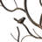 Brown Metal Bird Home Wall Decor