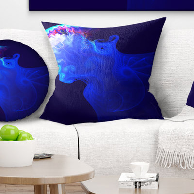Méduse bleue dans l'océan - Coussin imprimé animal