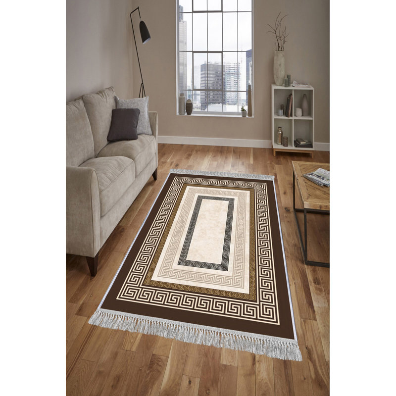 Luxury Hall Carpet - 100% Velvet Fabric, 3.3 x 9.8 ft | 100% Cotton Sole, Pile Height: 0.4 in, Total Height: 0.5 in | Antibacterial, Non-Slip, Machine Washable, 3D Digital Printing | Elegant Design for Home Décor