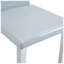 Chaise de salle à manger en similicuir et métal Droom l 16 po x P 18,5 po x H 35,4 po