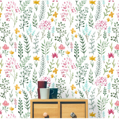 Santino Peel & Stick Floral Roll