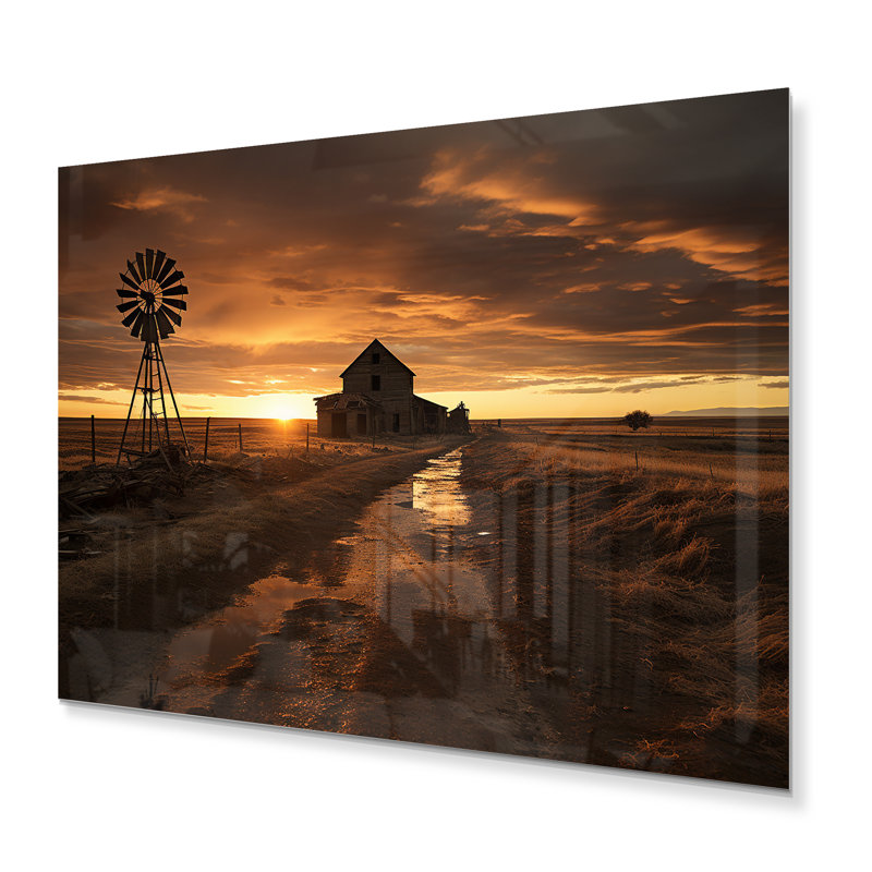 Wind Turbines Country Charm II - impression sans cadre sur métal, H 30 po x l 40 po x P 1 po
