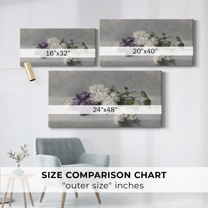 Série paysage - CMXLII - Toile tendue avec châssis - Prêt à accrocher, H 16 po x l 32 po