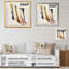 «Abstract Geode Watercolor Gold III», reproduction sur toile-86806801-86806799