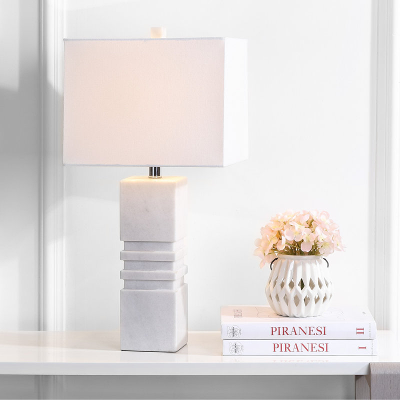 Lampe de table 27 po Reena, Blanc