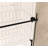 Frameless Shower Door 56-60 "W X 60" H, 1/4 "(6 Mm) Clear Tempered Glass, Stainless Steel Handle-120178792-120178793