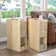 Fluted End Table Set With Drawers(set Of 2), Farmhouse Side Table With Storage