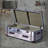 Vintage Aluminum Luggage Coffee Table Solid Wood and Aluminum Top Coffee Table