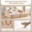 Velvet Compressed Chaise Lounge Boneless Foam Convertible Sleeper Sofa No Assembly for Small Spaces-838215470
