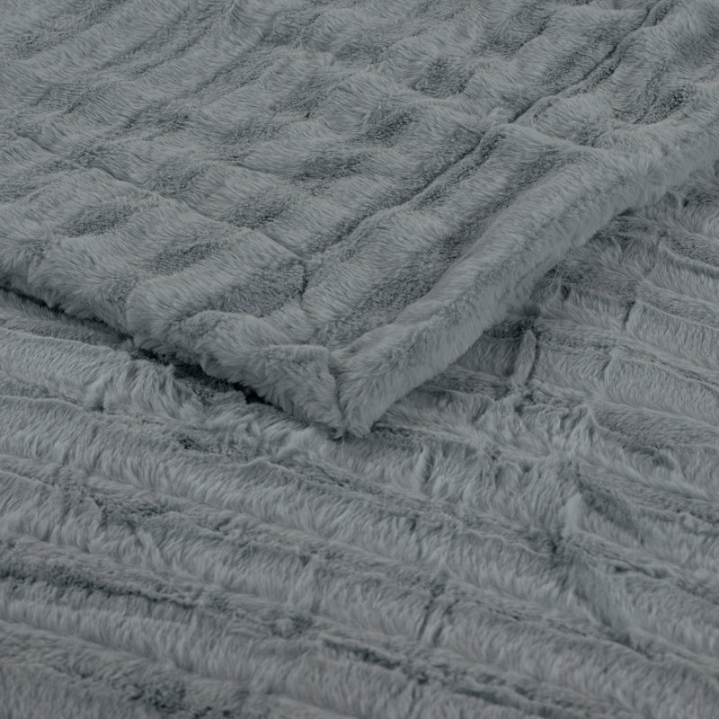 Throw Blanket, Charcoal, 152.4cm W x 203.2cm L