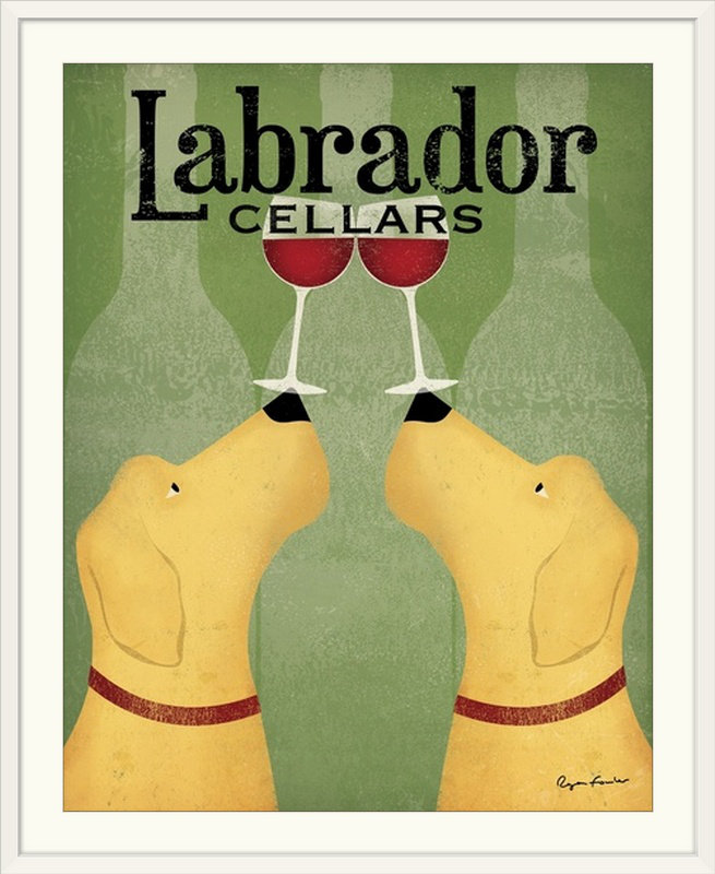 " Labrador Cellars " by Ryan Fowler, 14" H x 11" W x 1.25" D, Canvas