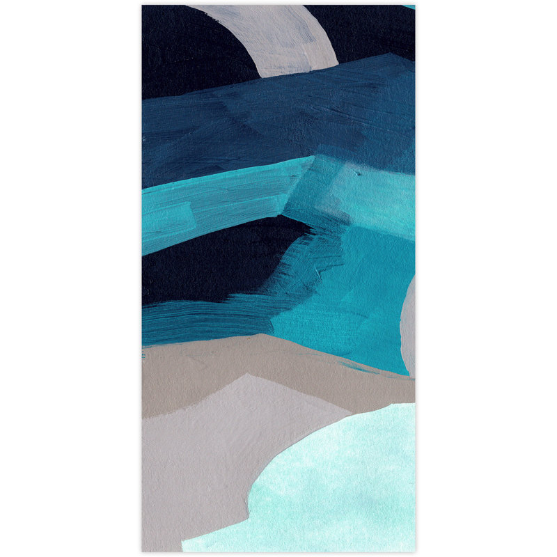 «Puzzle Blues A», reproduction d'art graphique sur verre sans cadre