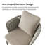 Ensemble de 2 chaises d'extérieur kaki
