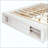 Platform Bed Frame With 4 Storage Drawers And Footboard Storage Cubby, No Headboard, Modern Space-Saving-1759996061