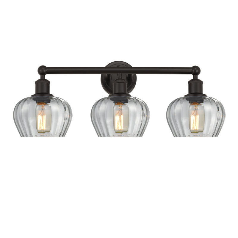 Noille 3 - Light Dimmable Vanity Light, Clear, Oil Rubbed Bronze