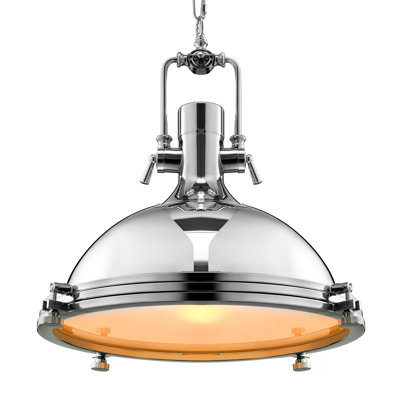 Luminaire suspendu en forme de dôme à 1 lumière Pendik
