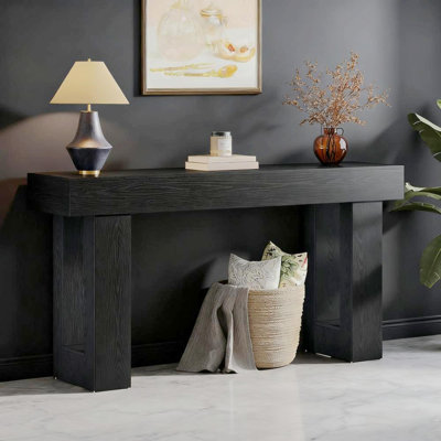 Wooden Console Table, Sofa Side Table, Living Room Table Rectangular Sofa Table Behind The Couch