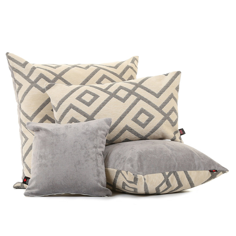 Amatia Geometric Square Cushion, Medium