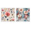 Arda - Ensemble de 2 collages carrés floraux-101850865-101850868