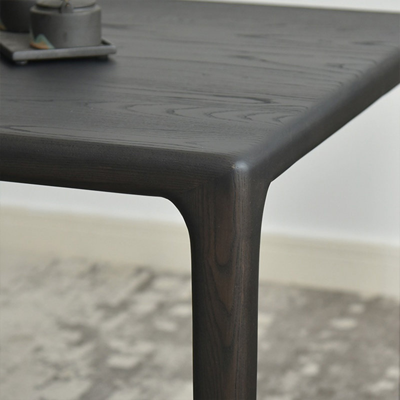 Table de salle à manger en bois massif, H 29,52 po x L 55,11 po x l 31,49 po