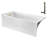Streamline 66 in. x 32 in. Acrylic Left-Hand Drain Alcove Bathtub in Glossy White With External Drain-108298577
