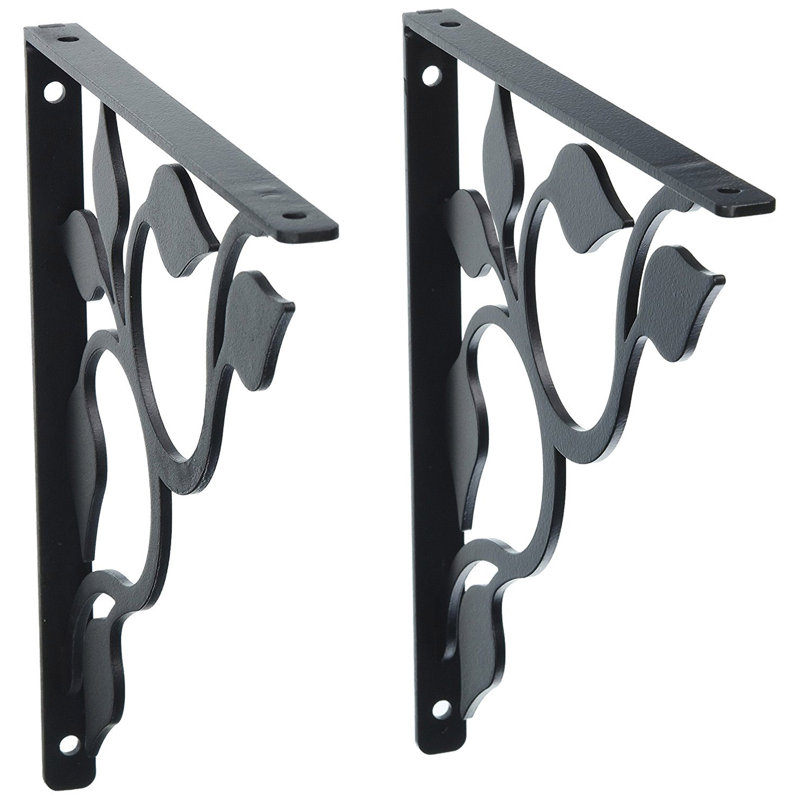 Leaf Fan - Shelf Brackets Small, 9.25" H x 1.5" W x 9.25" D