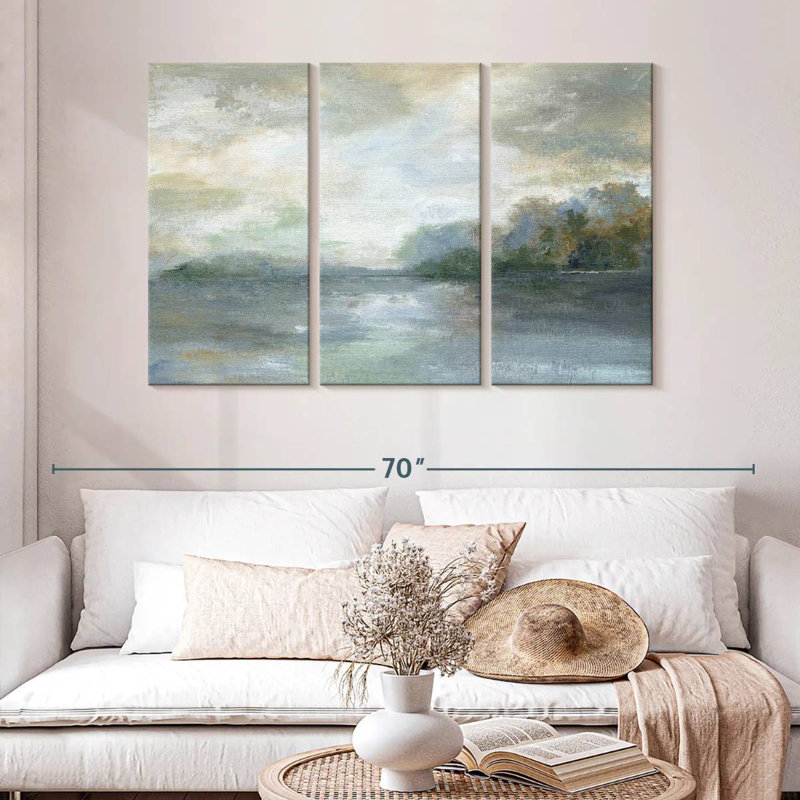 Avery Blue Ethereal, 32'' H X 50'' W