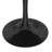 Heatherton Round Dining Table with Resin Top Kitchen Table and Black Stainless Steel Pedestal Base Seats 2-6 Person-1221090340-1221090338-1221090337