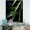 Ingileif vert bambou et noir sur toile