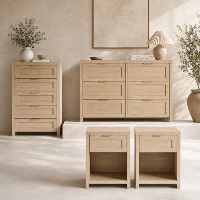 Allenside 4 Pieces Bedroom Set with Dresser & Nightstand