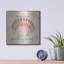 Art mural en métal luxueux «Sea Shells A» par Jean Plout, 12 po x 12 po-131632454