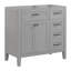 Meuble-lavabo 36 po sans lavabo, base d'armoire seulement, armoire de salle de bain avec tiroirs, structure solide et panneau de fibres à densité moyenne-761977779-761977805