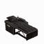 Canapé-lit, canapé-lit convertible 3 en 1 avec dossier réglable, support pour téléphone et port USB, type C, fauteuil inclinable réglable, fauteuil pour salon, chambre à coucher, petit espace, noir
