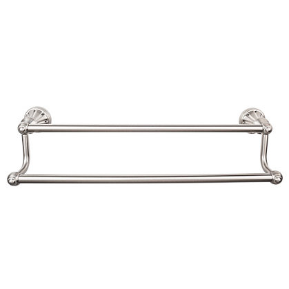 Hudson Bath Double 18" Wall Mounted Towel Bar, Polished Chrome