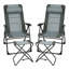 Chaise de camping inclinable avec repose-pieds