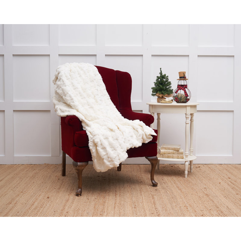 Frosted Tree Throw Blanket