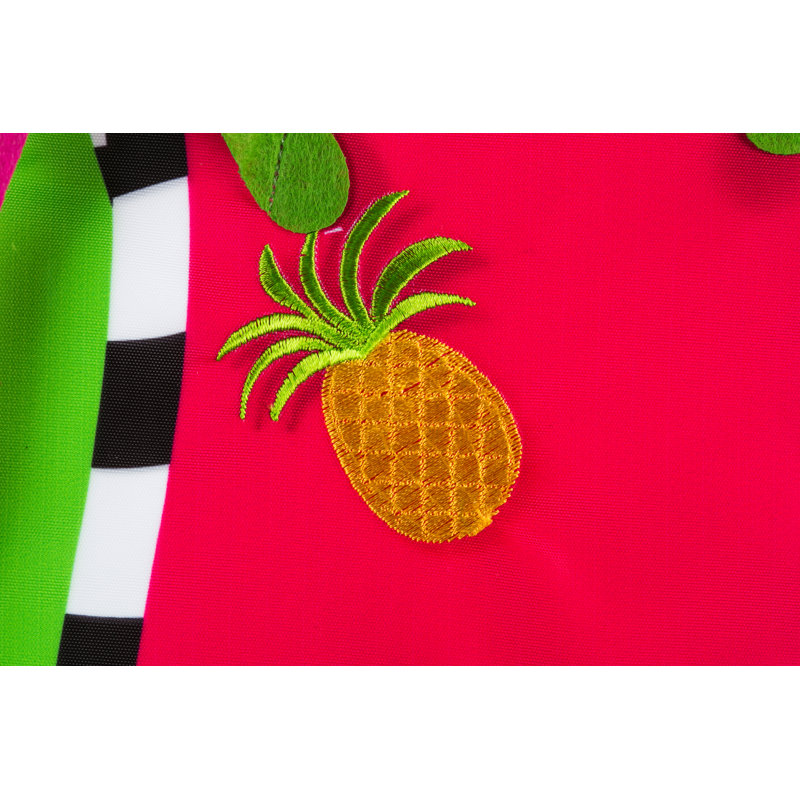 Drapeau de jardin en polyester 18 x 13 po Bourassa