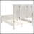Copper White Wood Queen Panel Bed