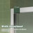 Aluminum Frame Double Sliding Shower Door,Bathroom Sliding Door With Premium 5/16" (8Mm) Clear Tempered Glass, Hardware Sliding Glass Shower Enclosure