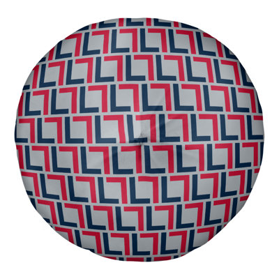 New England Throwback Football Luxury Square Pattern Tufted Floor Pillow