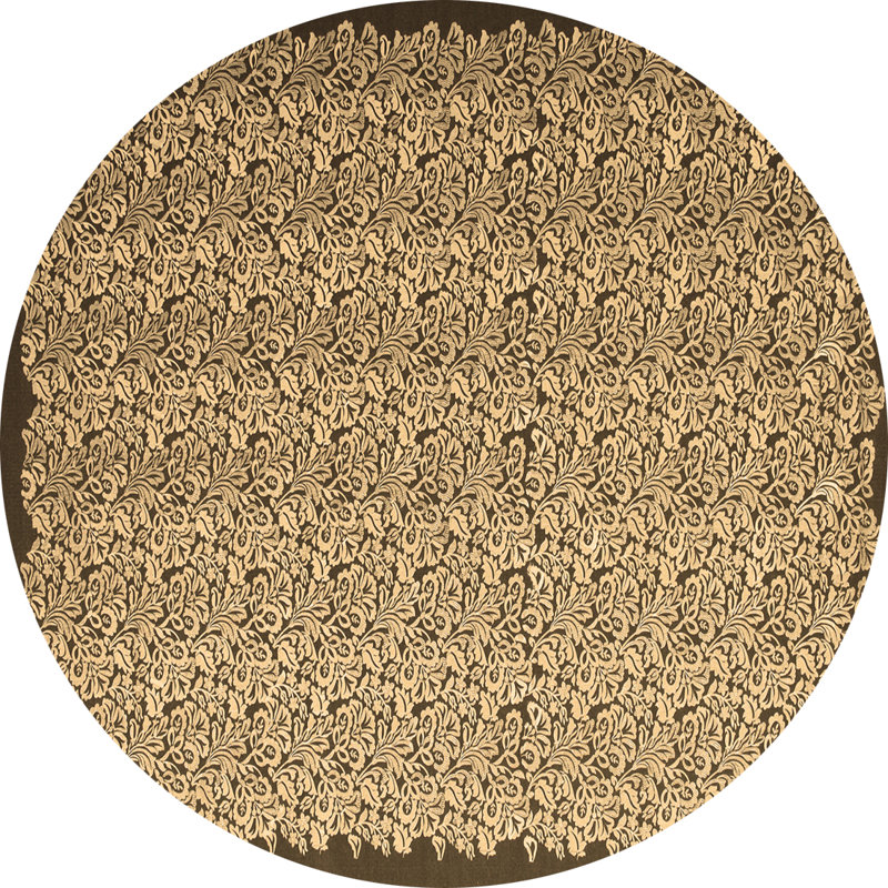 Arhaan Performance Floral Indoor Rug, Round 5'
