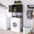 Over The Toilet Freestanding Space Saver Toilet Rack with Adjustable Inside Shelf and Open Shelf-771831414