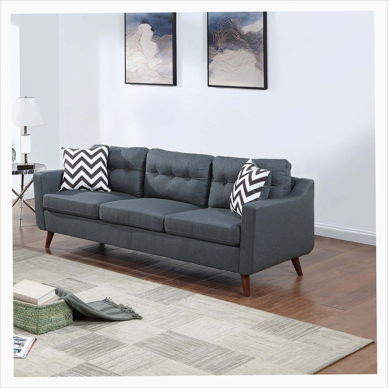 Ensemble de canapé moderne 2 pièces, Bleu gris