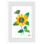 Butterfly And Sunflower - Painting-1460618376