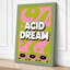 Acid Dream Poster Retro - Wrapped Canvas-590801878-590801882