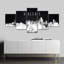 Ensemble de 5 pièces Urban USA par Dallas Skyline BW sur toile-93822412