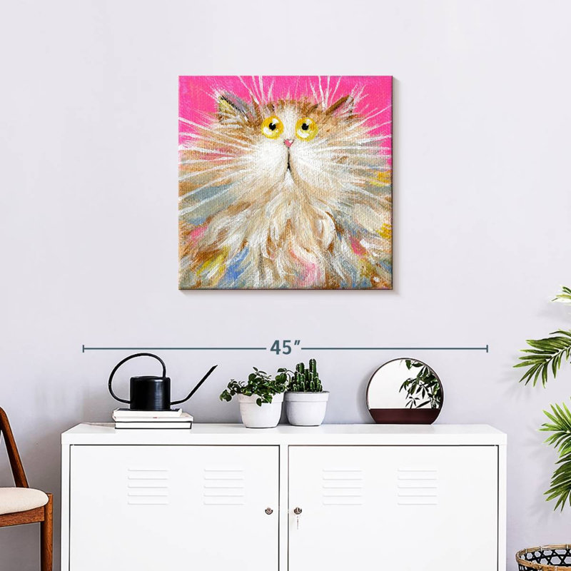 Crowle Mini Rainbow On Pink, 24" H x 24" W