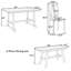 6-Piece Wood Dining Table Set, Kitchen Table with Long Bench and 4 Dining Chairs-130914742-130914743-130914740-130914739
