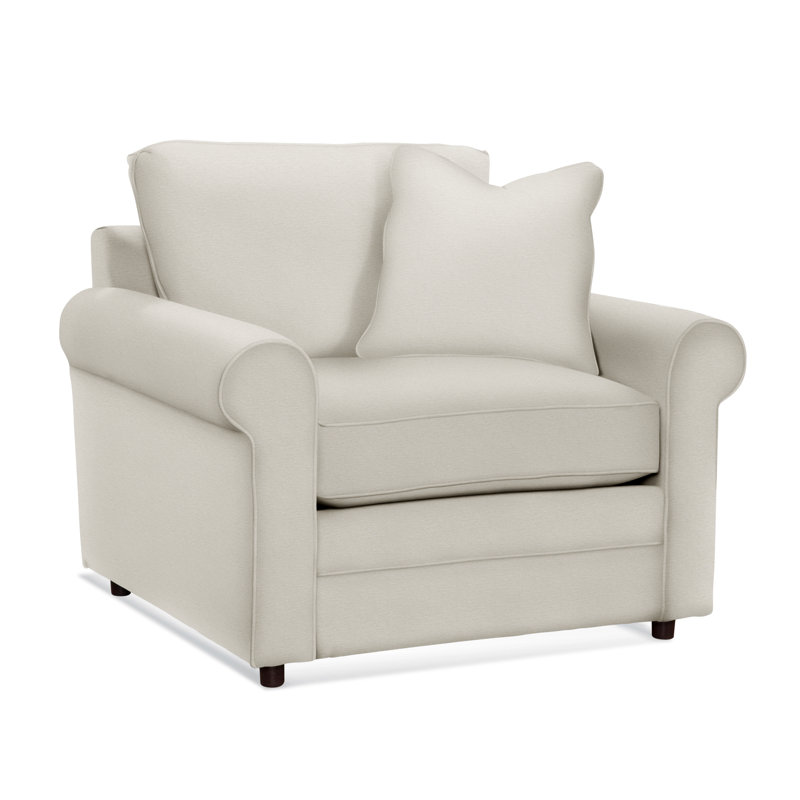 Edgeworth Chair, White Performance Fabric; 0851-94