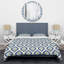 Bleu abstrait géométrique Bleu abstrait géométrique - ensemble de housse de couette à motif-2062711690